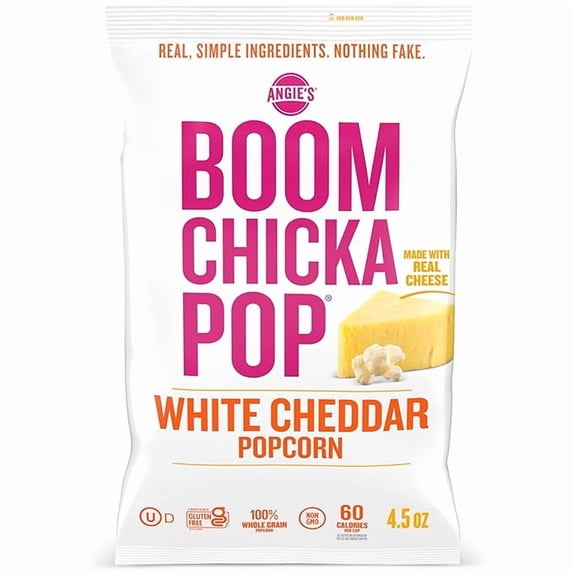1 x Angie's BOOMCHICKAPOP White Cheddar Popcorn, 4.5 oz.