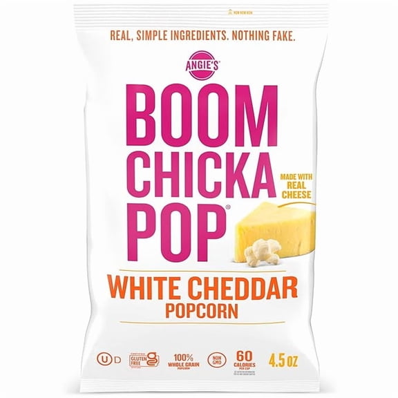1 x Angie's BOOMCHICKAPOP White Cheddar Popcorn, 4.5 oz.