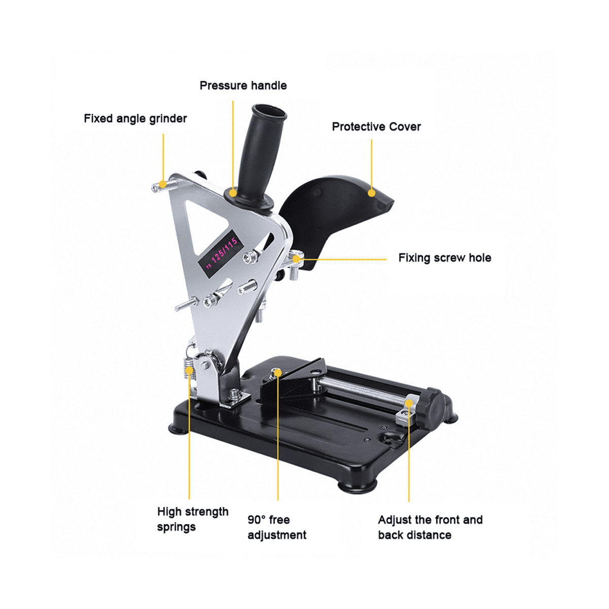1 x Angle Grinder Bracket-Black