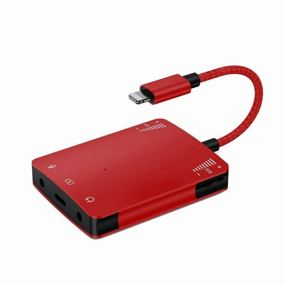 1 x Audio Interface Adapter 1 x cable 1 x Chinese and English instruction manual-Red