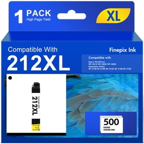 1 x Black 212XL Ink Cartridges Compatible for Epson 212 212XL BLack Printer Ink Use With WorkForce WF-2850 WF-2830 Expression Home XP-4100 XP-4105