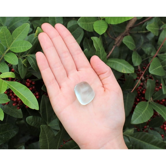 1 x Blue Aqua Obsidian Tumbled Stone (Protection, Grounding Obsidian Crystal)