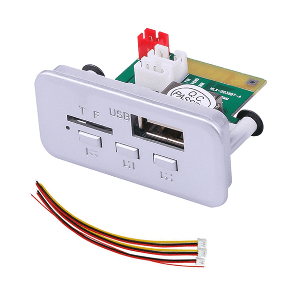 1 x Bluetooth 5.0 decoder board 4 x cables-As Shown