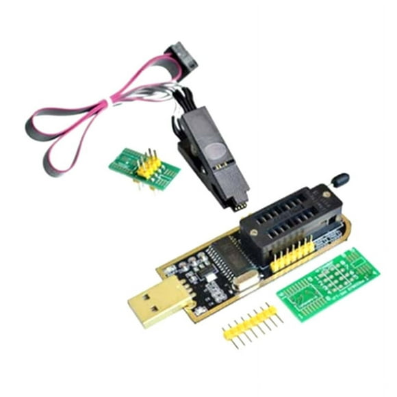 1 x CH341A 24 25 Series EEPROM Flash BIOS USB Programmer Module Kit-As shown