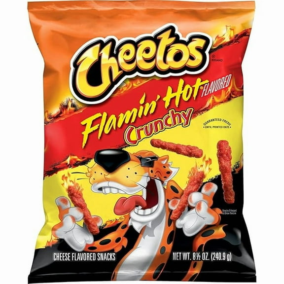 1 x Cheetos Flamin' Hot Chips, Gluten Free Snacks, 8.5oz Bag