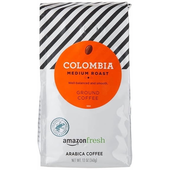 1 x Colombia Ground Coffee, Medium Roast, 12 Ounce