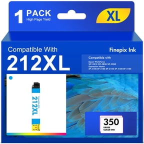 1 x Cyan 212XL Ink Cartridges Use With WorkForce WF-2850 WF-2830 Expression Home XP-4100 XP-4105 Compatible for Epson 212 212XL Printer Ink Combo Pack