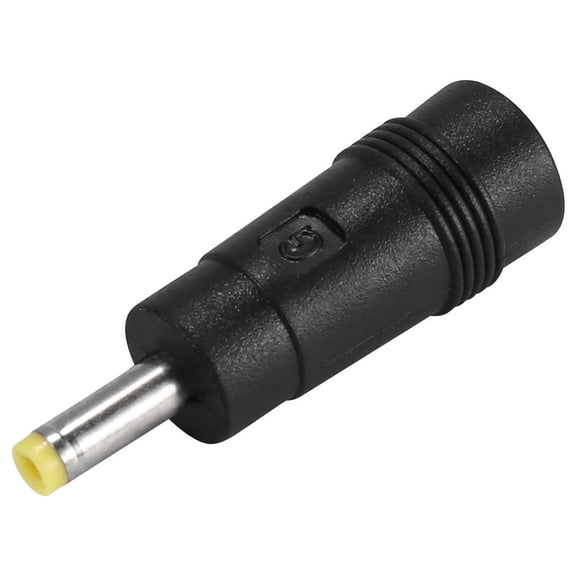 1 x DC Power Connector-Black, Silver Tone, Yellow