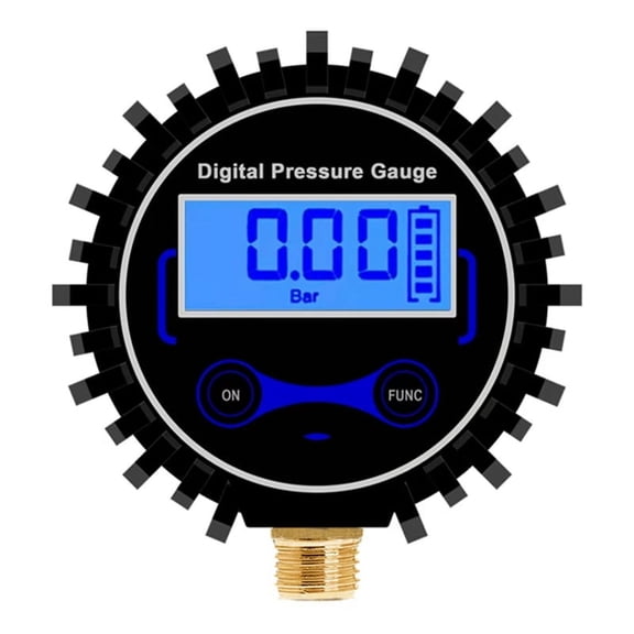 1 x Digital Tire Pressure Gauge(no 2xAAA Batteries,You need to prepare yourself)-Black&Blue