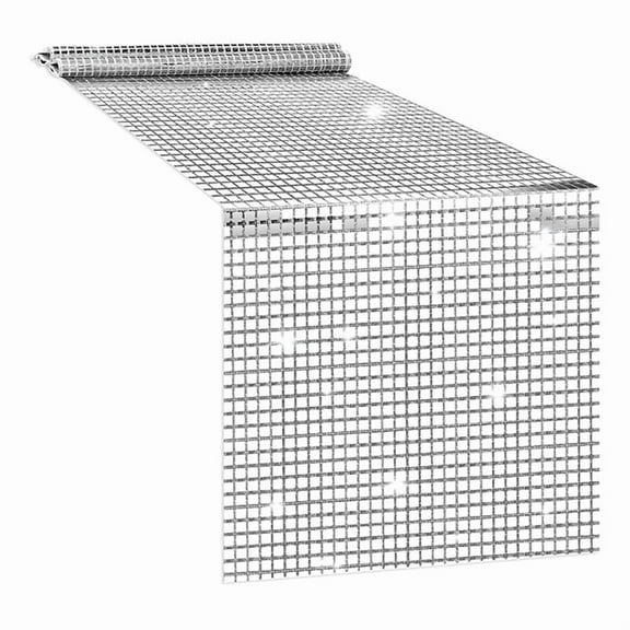 1 x Disco Party Table Runner-Silver