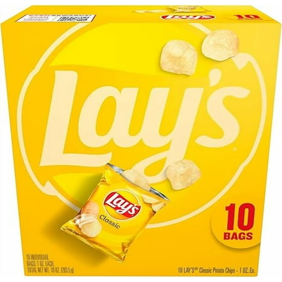 1 x Frito Lay's Classic Potato Chips Bags, 1 Oz, 10 Ct