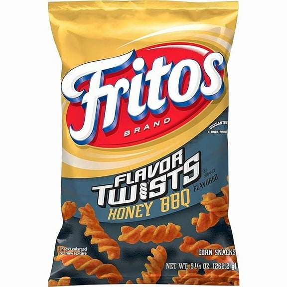 1 x Fritos Twists Honey BBQ Flavored Corn Chips Bag, 9.25 Ounce