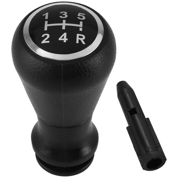 1 x Gear shift knob 1 x Plastic mounting cone-Black