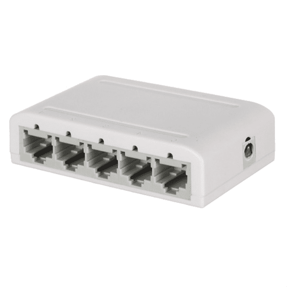 5 Port Gigabit Data Switch,Network Hub,Desktop Ethernet Splitter,Plug & Play Shielded Ports Fanless Quiet Mini Portable