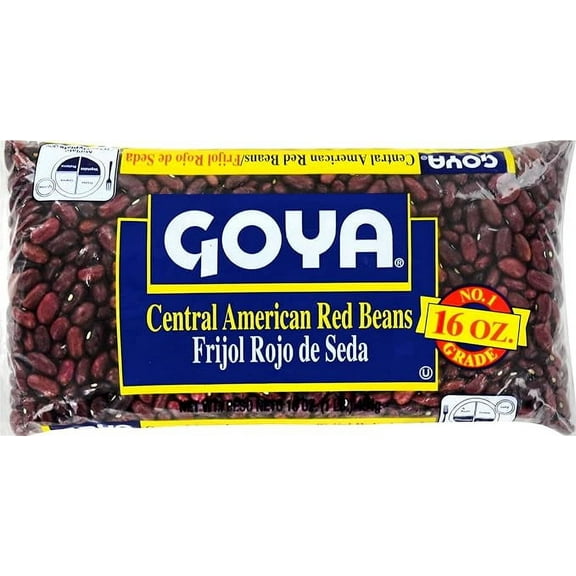 1 x Goya Central American Red Beans, Dry, 1 Pound Bag