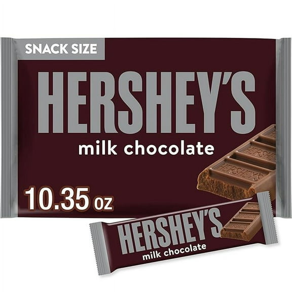 1 x HERSHEY'S Milk Chocolate Snack Size, Candy Bag, 10.35 oz
