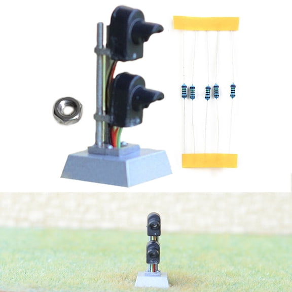 1 x HO Scale Dwarf Searchlight Signal Ground 2 Targets Green/Red Dwarf Signals