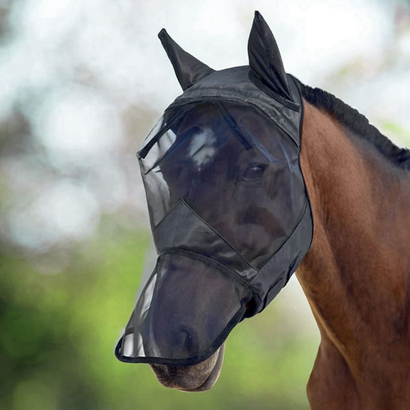 1 x Horse Fly Mask-Black