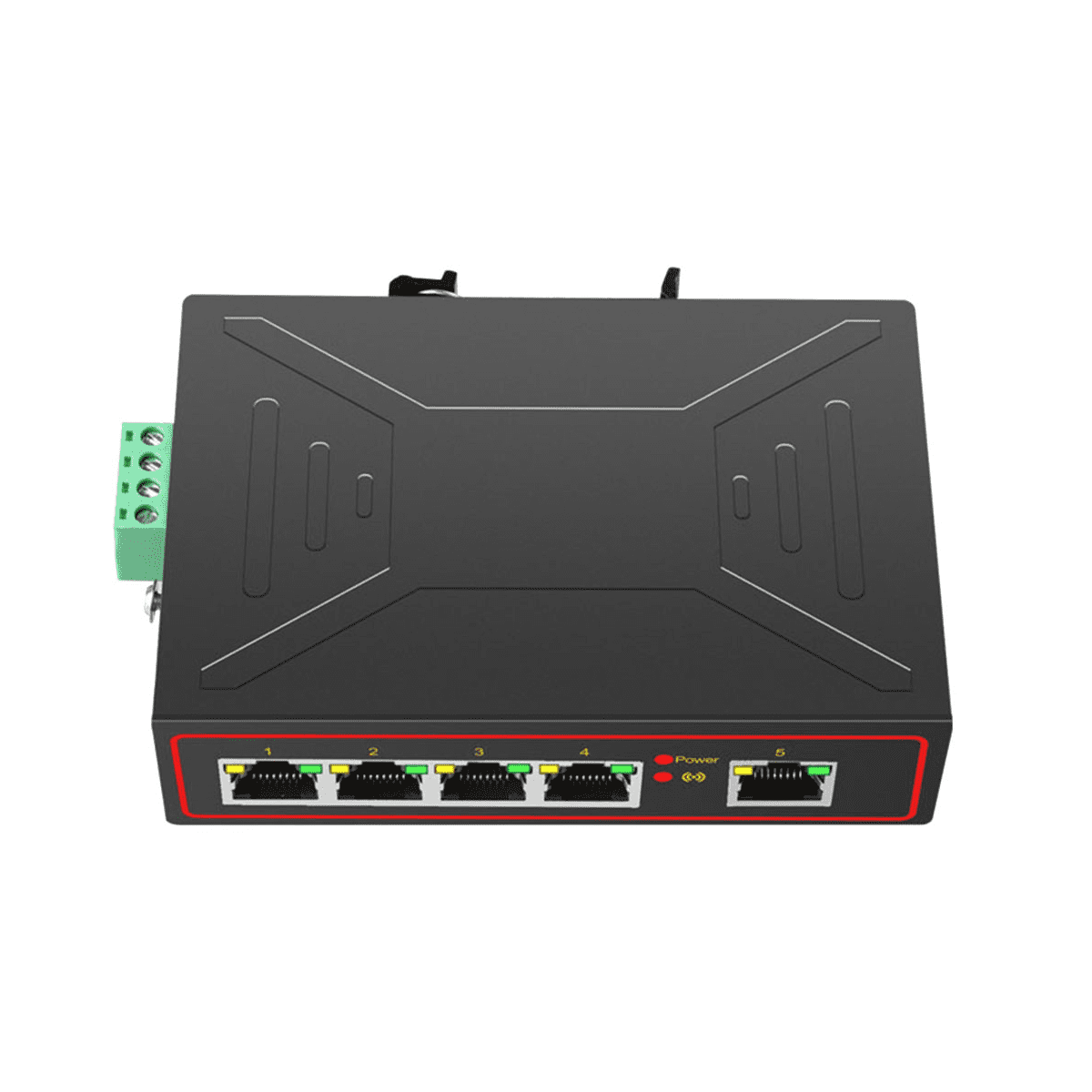 1 x Industrial network switch-Black