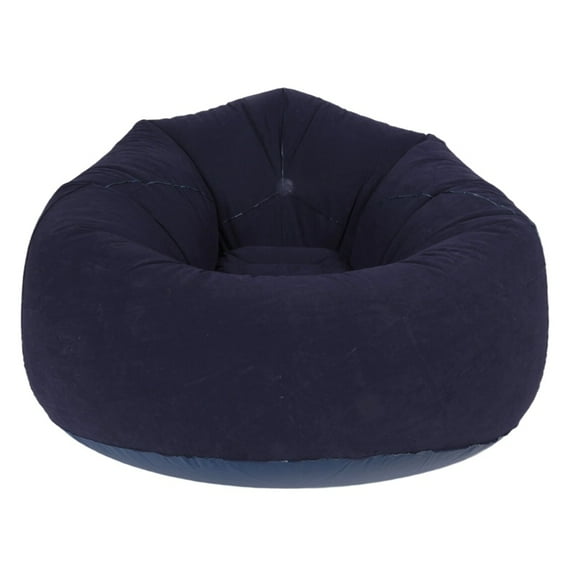 Large Inflatable Sofa Chair Flocking PVC Garden Lounge Beanbag Outdoor Furniture Camping Backpacking Bags(A)