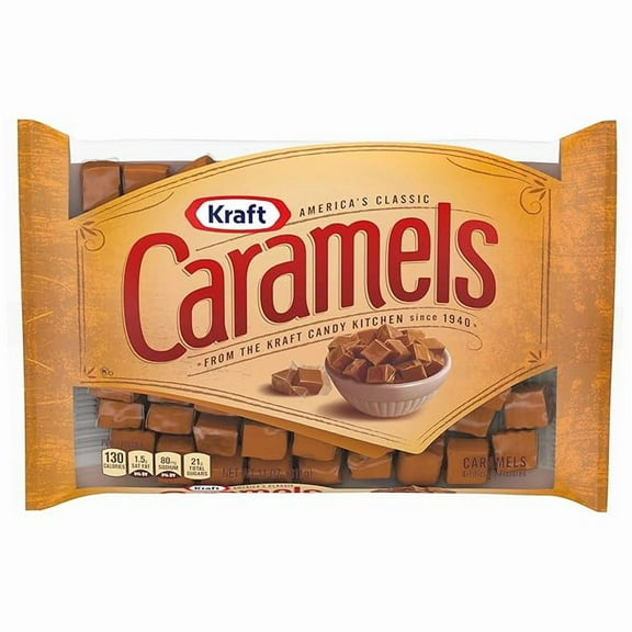 1 x Kraft America's Classic Individually Wrapped Candy Caramels (11 oz Bag