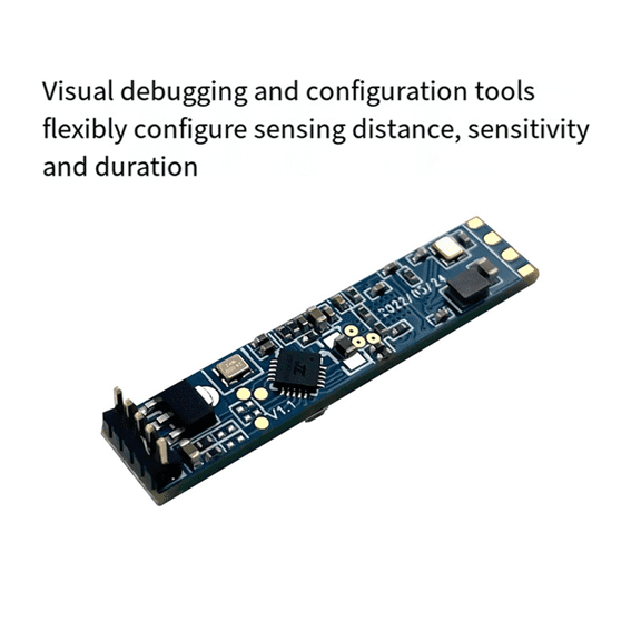 1 x Module 1 x Radar Test Board (the Test Board has serial port chip CH340) 1 x USB cable-Blue