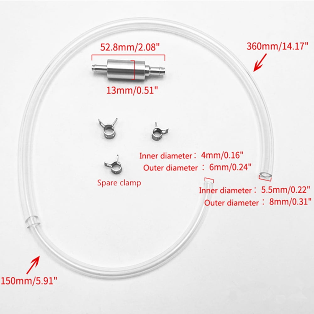 1 x Motorcycle Clutch Brake Bleeder Hose One Way Valve Tube Bleeding