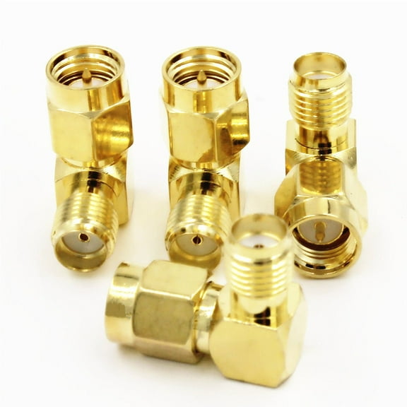 1 x New SMA Male to SMA Female Right Angle RF Adapter Connector high quality quick ship from US