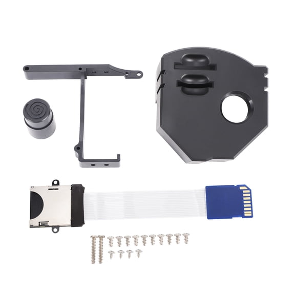 1 x Print drive tray plug-in 1 x "Next Disc" button 1 x The bracket is used to firmly install the GDEMU board 1 x SD Card Extender Cable 1 pack x mounting screws-Black