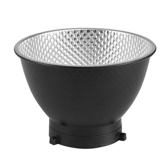 1 x Reflector Diffuser Lamp Shade Dish-Black