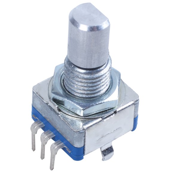 1 x Rotary Encoder-Blue & Silver