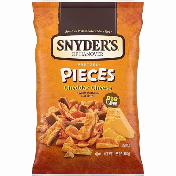 1 x Snyder's of Hanover Cheddar Cheese Flavored Pretzel Pieces, 11.25 Oz