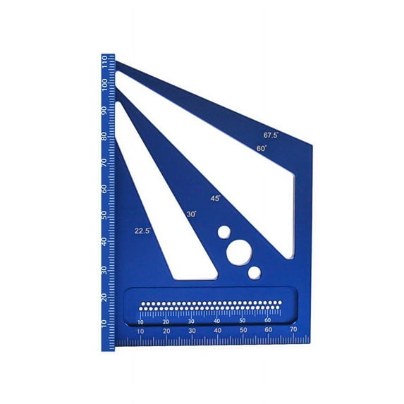 1 x Square Ruler-Blue