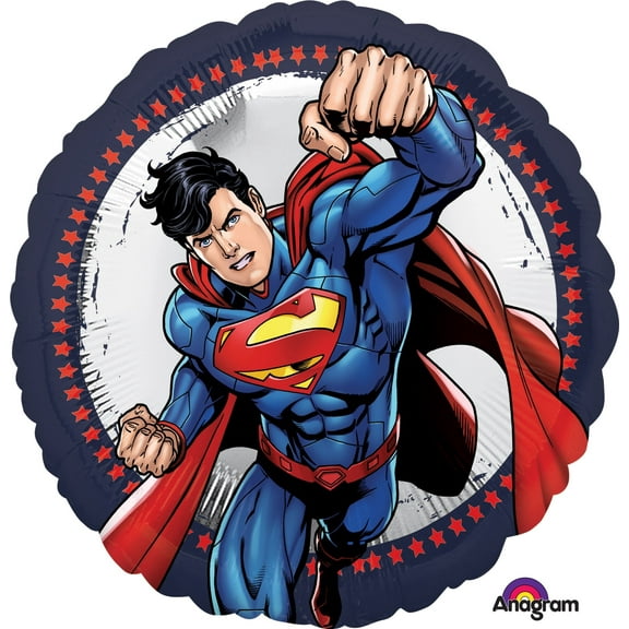 1 x Superman Standard 18"/45 cm Foil Balloon