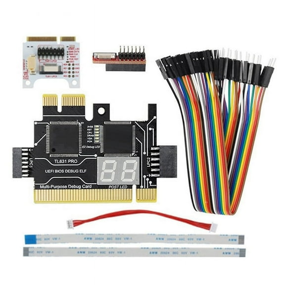 1 x TL631 Pro Diagnostic Card 1 x 2.0 modules 15 x cables 1 x Expansion Card 1 Cord 3 x flex cables-As Shown