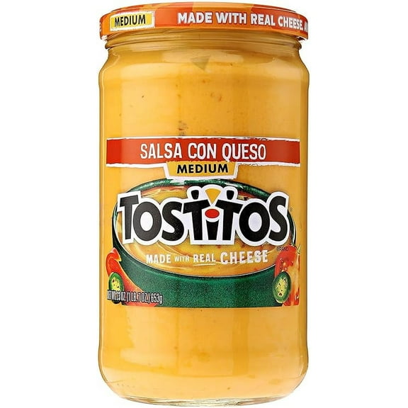 1 x Tostitos Dip, Salsa Con Queso, Medium, 23oz