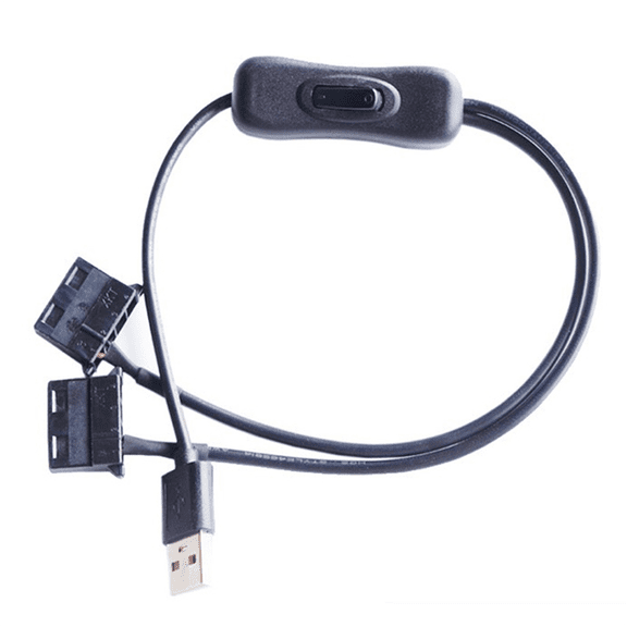 1 x USB to big 4 Pin Adapter Cable-Black