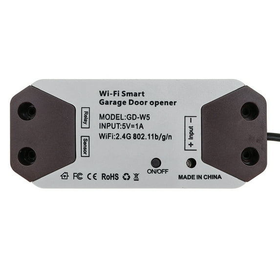 1 x WiFi Smart Switch Garage Door Opener-Black & Gray