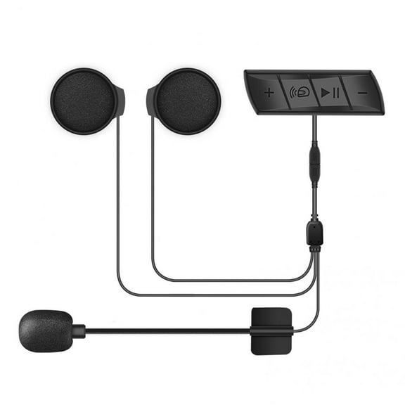 1 x Wireless Helmet Earphone 1 x USB Cable 1 x english User Manual-Black