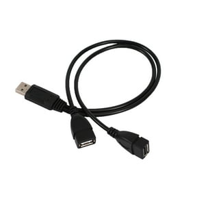 1 x Y Splitter USB Cable-Black