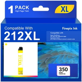 1 x Yellow 212XL Ink Cartridges Use With WorkForce WF-2850 WF-2830 Expression Home XP-4100 XP-4105 Compatible for Epson 212 212XL Printer Ink