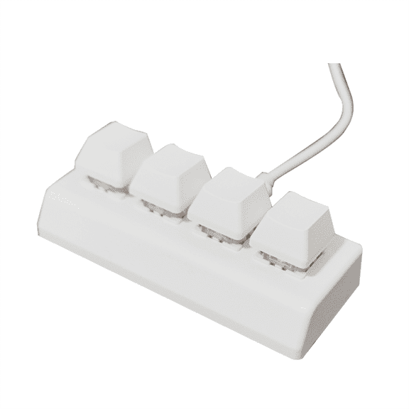 1 x keyboard 1 x anti-slip sticker 1 x data cable 1 x Instructions in Chinese and English-White