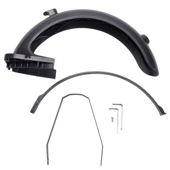 1 x rear fender mudguard 1 x bracket 1 x blocking cable 1 x hook 1 set x installation accessories-black