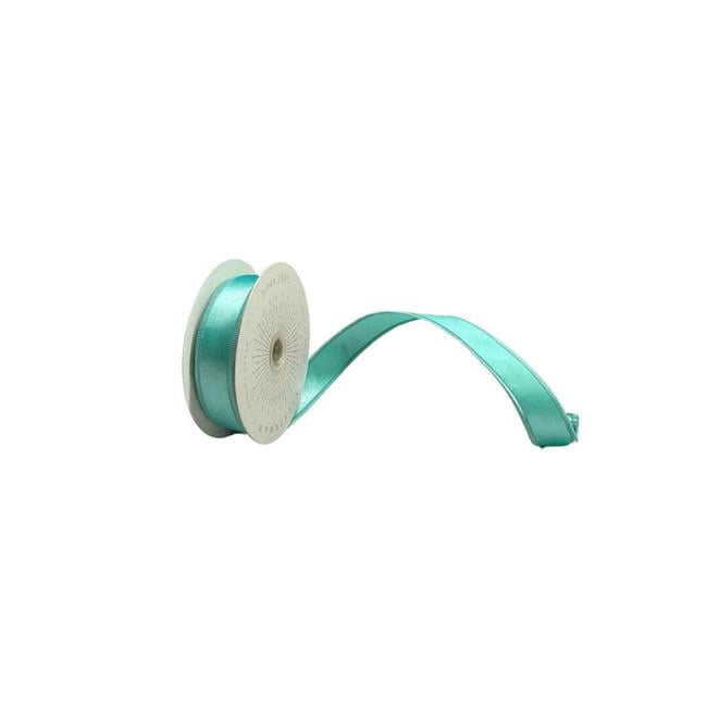 Vickerman QTX240732 1 in. x 10 Yards Baby Blue Satin Ribbon