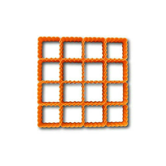 1x16 Scalloped Shape Square Multi Cutter- Fast Shipping - Sharp Edges - Exceptional Quality