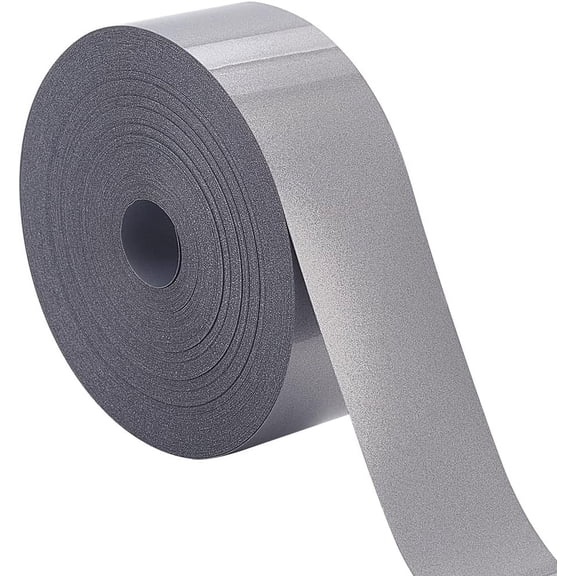 1" x27 Yards Black Iron on Reflective Tape TC Hot Melt High Visibility Tape