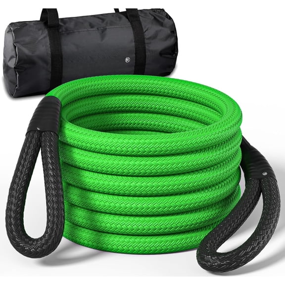 1"x30ft Kinetic  Rope  Tow Strap (46500lbs)  Energy Rope 30% Elasticity Off-Road Power Strap for    ATV UTV Tractor