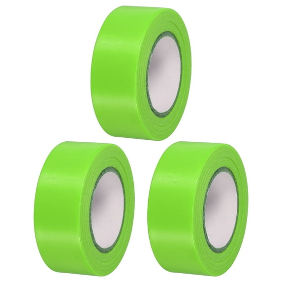 1"x98' Flagging Tape Non-Adhesive Neon Marking Tape for Tree Survey Boundaries, Green 3 Pack