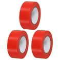 thumbnail image 1 of 1"x98' Flagging Tape Non-Adhesive Neon Marking Tape for Tree Survey Boundaries, Red 3 Pack, 1 of 5