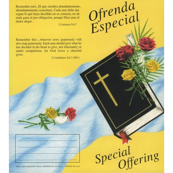 Sterling Gifts $10.00 Bible Special Offering Coin Folders Pkg of 50 Christian